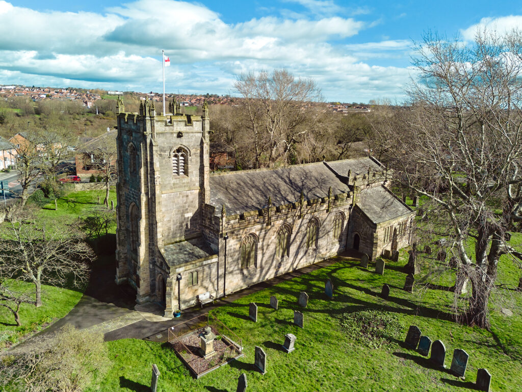 Wallsend: St. Peter - Aerial view AN aerial view of St. Peter's Church, Wallsend.